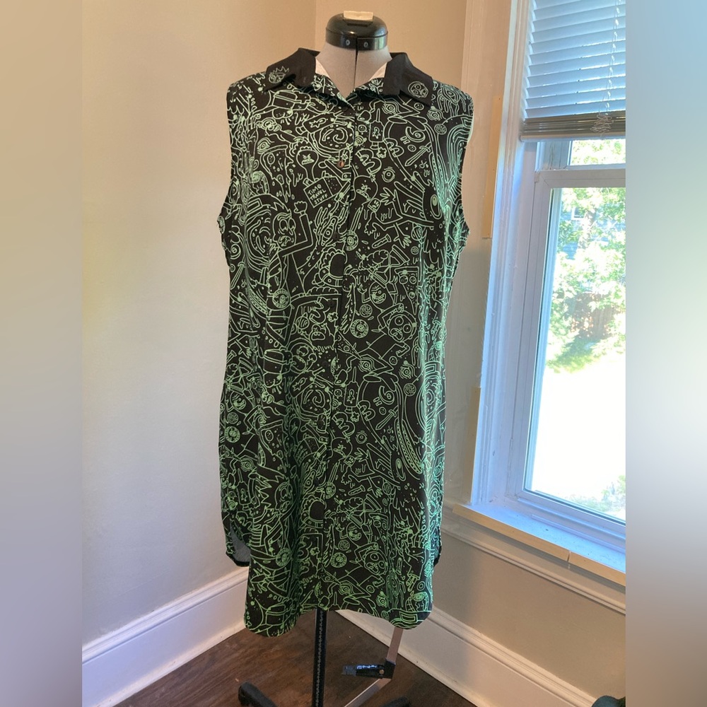 BlackMilk x Rick & Morty Get Schwifty Business Time Shirt Dress